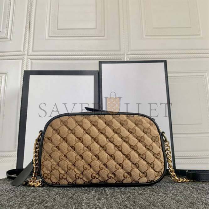 GUCCI MARMONT SMALL MATELASSE SHOULDER BAG 447632  (24*13*7cm)